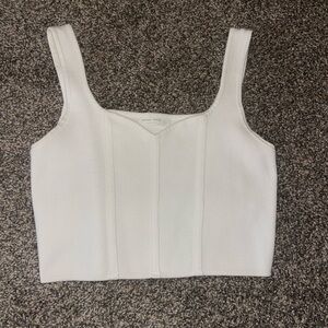 White cropped tank. Worn once.